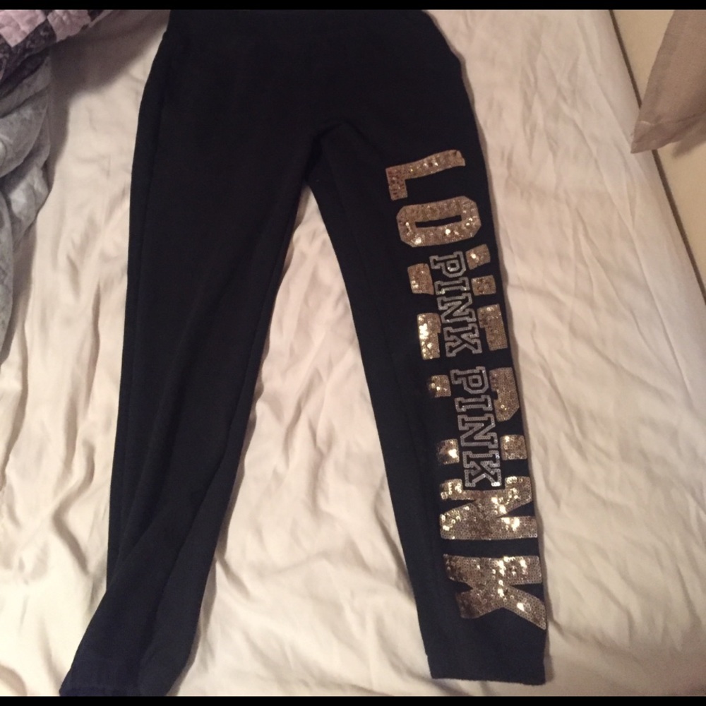 PINK cropped sweat pants