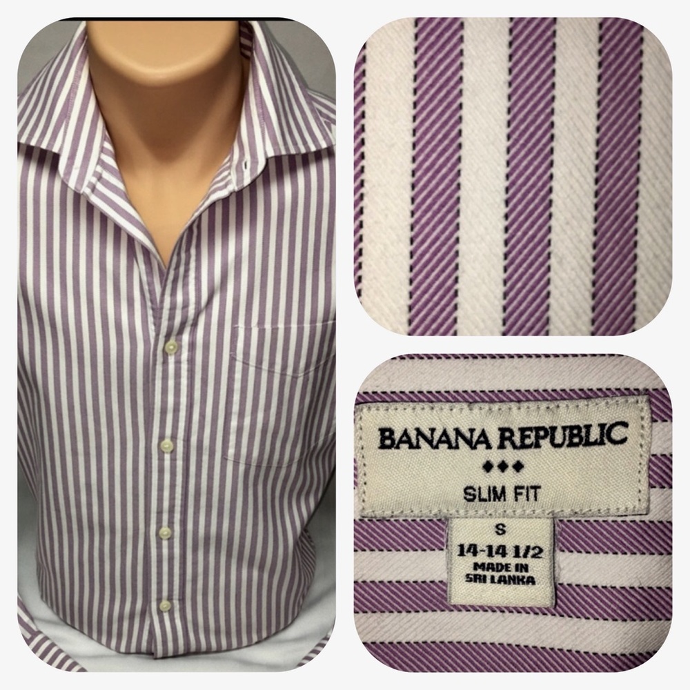 Banana Republic slim fit shirt: (S  14-14 1/2)