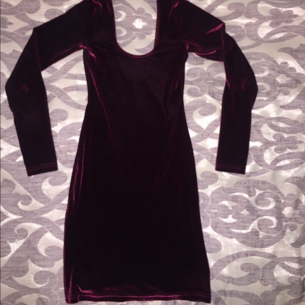 Velvet Marion long sleeve dress