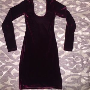 Velvet Marion long sleeve dress