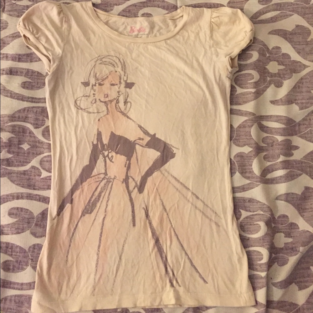 Cream vintage Barbie t shirt