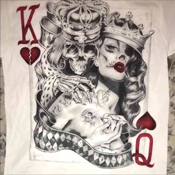 Shirts Adult Unisex King Queen Hearts Poker Tshirt Poshmark