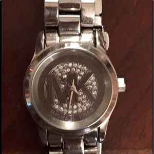 Authentic, Small Silver Michael Kors watch