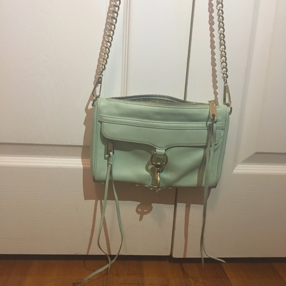 Rebecca minkoff mini mac in mint