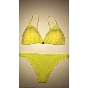 Yellow Triangl Gigi swimsuit BOTTOM