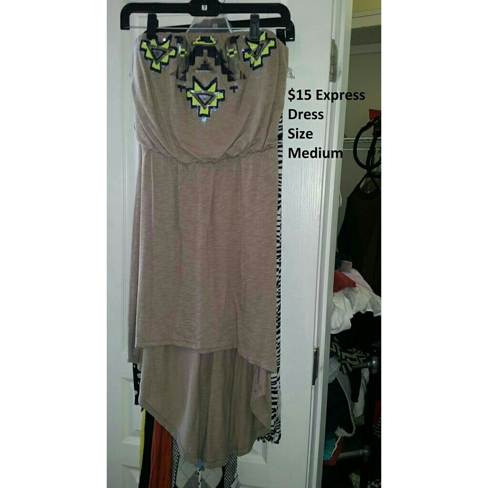 Express strapless dress