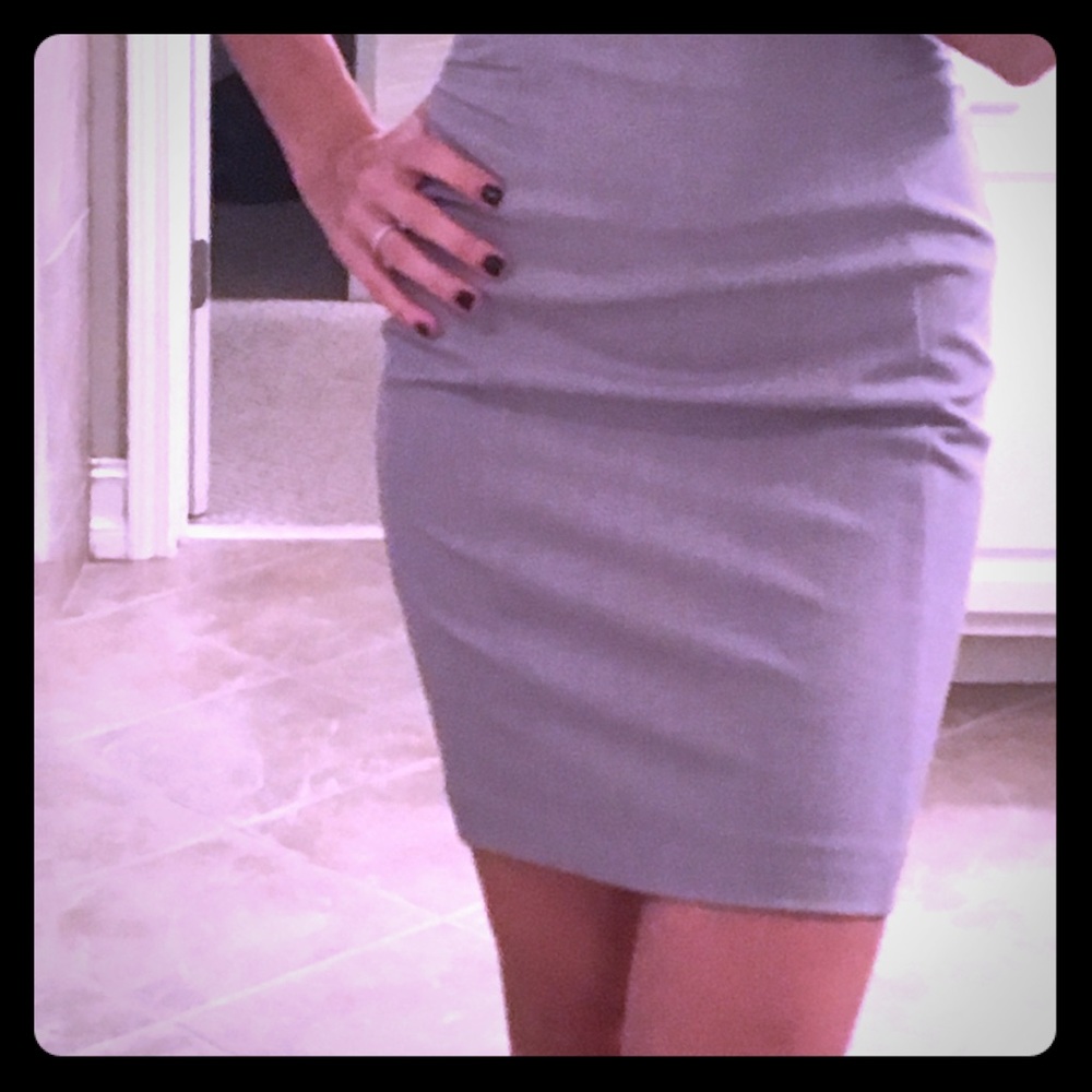 Pencil Skirt by Express NWT Grey