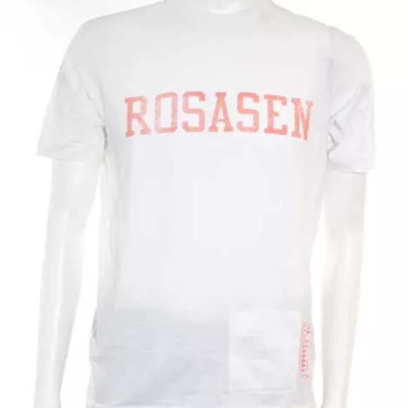 NWT ROSASEN WHITE COTTON CREWNECK T SHIRT SIZE S - Picture 6 of 8