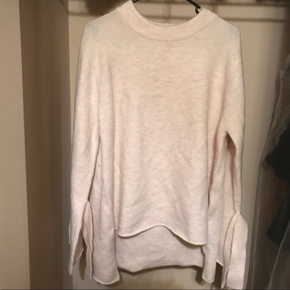 Zara SWEATER WITH TIE SLEEVES