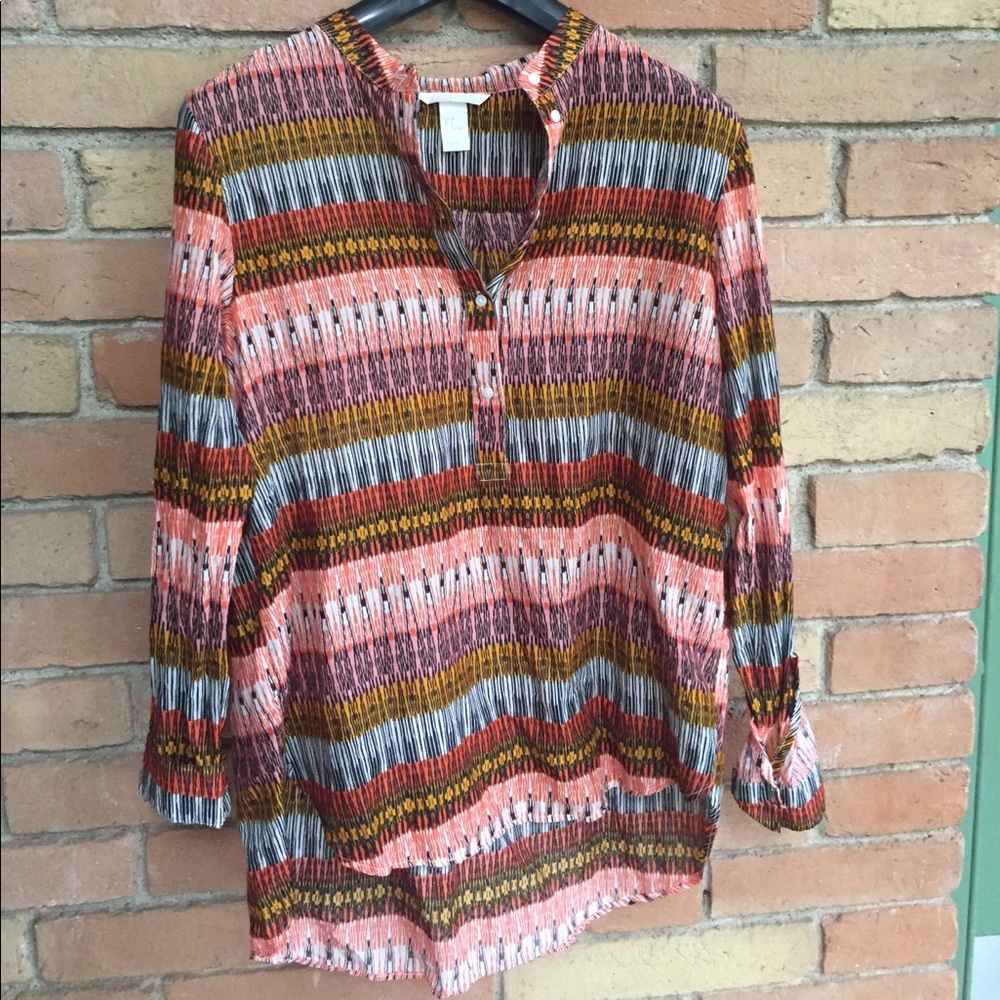 H&M Blouse (Ikat print style)