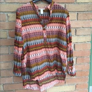 H&M Blouse (Ikat print style)