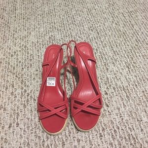 Beautiful red wedge sandals!!!