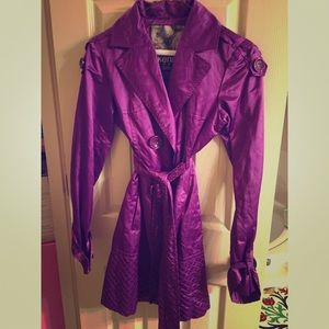(NWOT) Kensie Purple Trench Coat