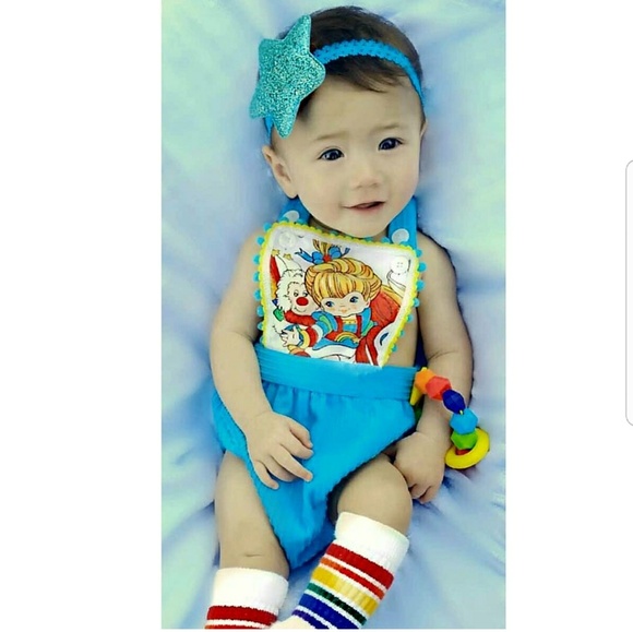 Custom Rainbow Brite Baby Romper 3-9months - Picture 2 of 3
