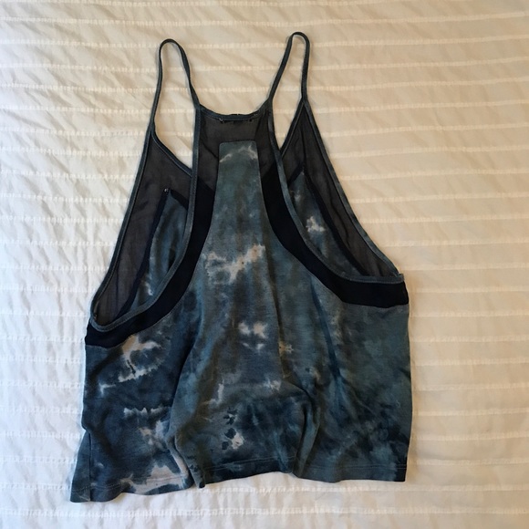 Urban Outfitters Blue Tie Dyed Flowy Tank - Picture 3 of 3