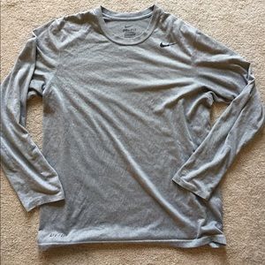 Grey Nike training top