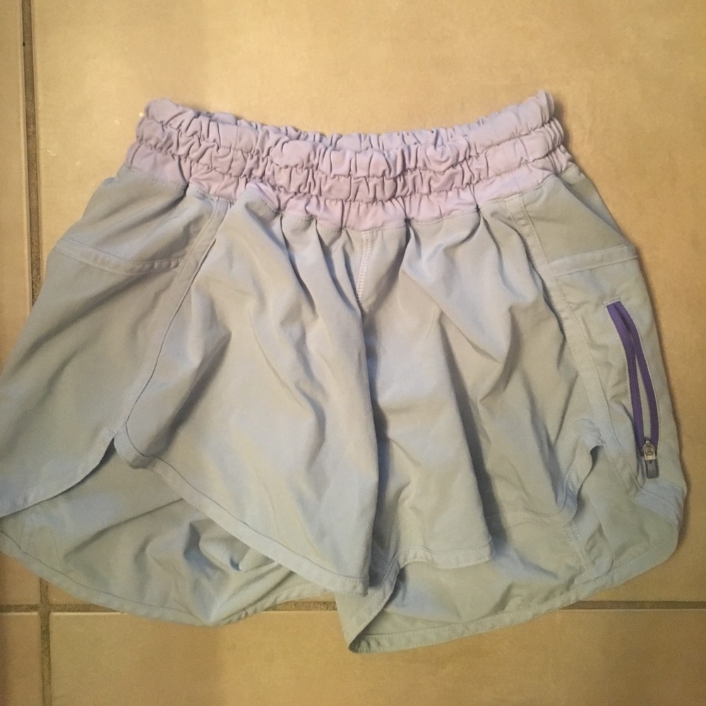 Lululemon light purple shorts