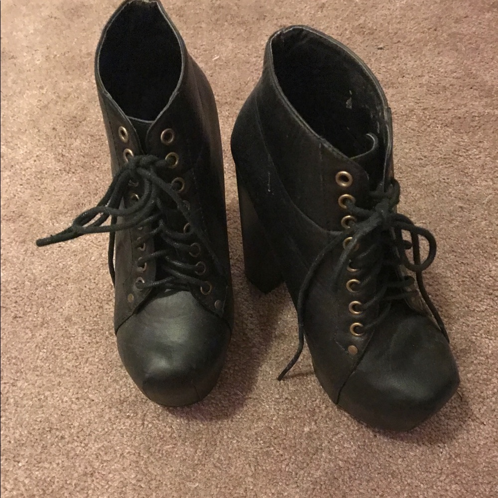 Lace Up Booties - Picture 1 of 2