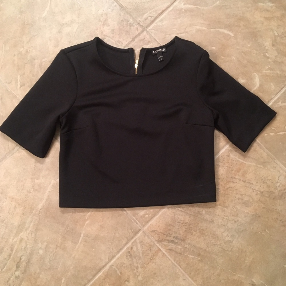 Black Crop Top Express XS