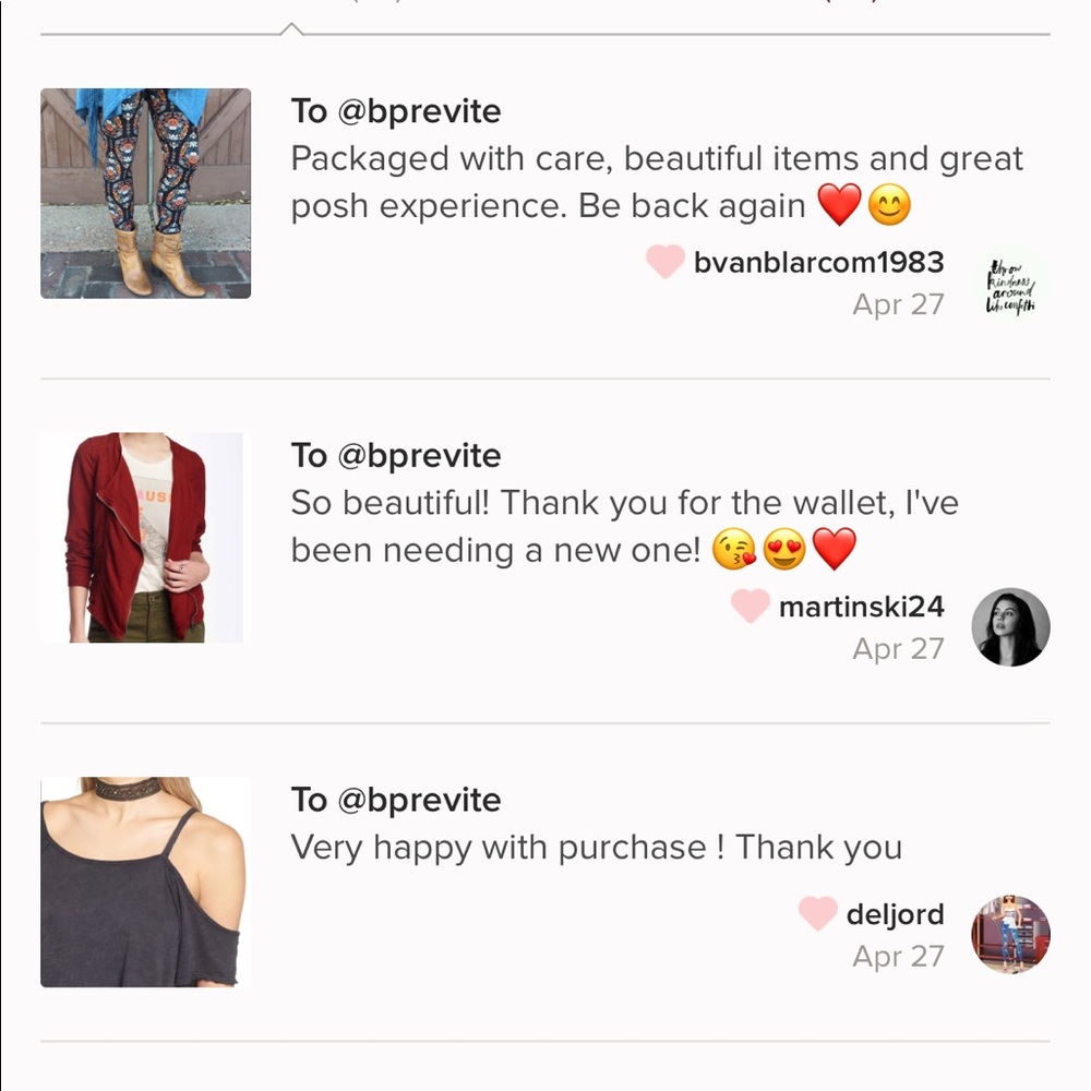 Love Notes From Fellow Poshers💕✨📝 - Picture 2 of 7