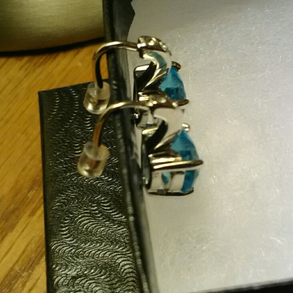 Sapphire Blue Earrings - Picture 3 of 4