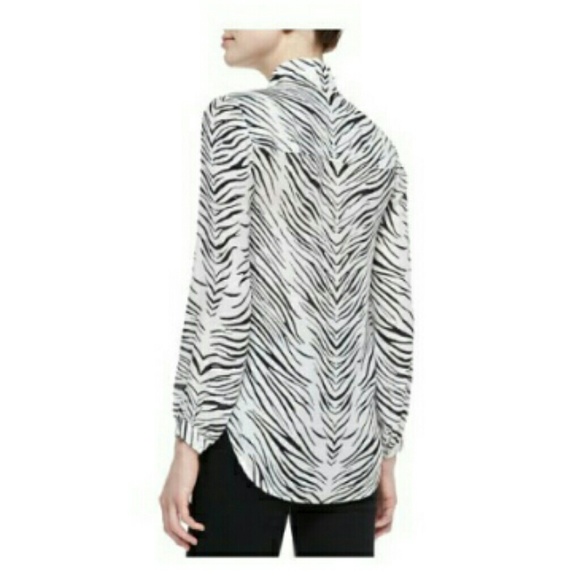 Haute Hippie Zebra silk blouse - Picture 3 of 4