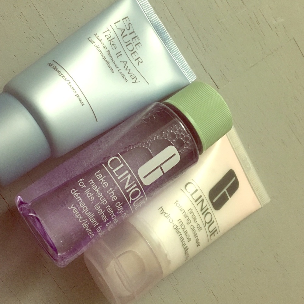 Assorted Makeup remover and cleanser travel NEW
