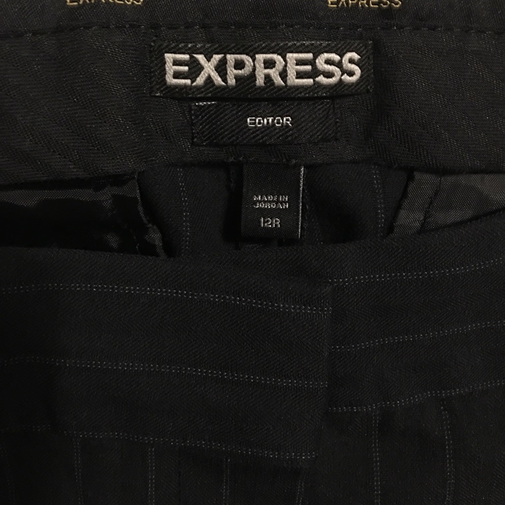 Express pinstriped dress pants