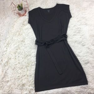 NWOT Icebreaker Brown Merino Wool Dress With Belt