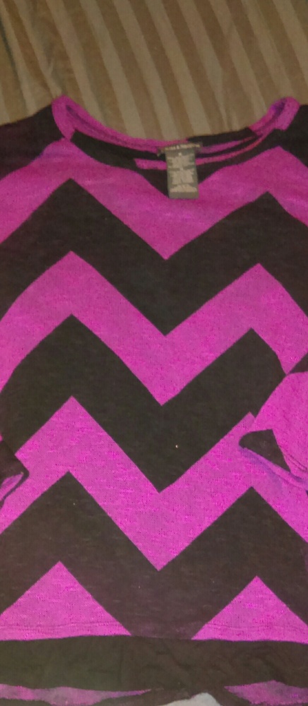 Brand new pink and black sweater