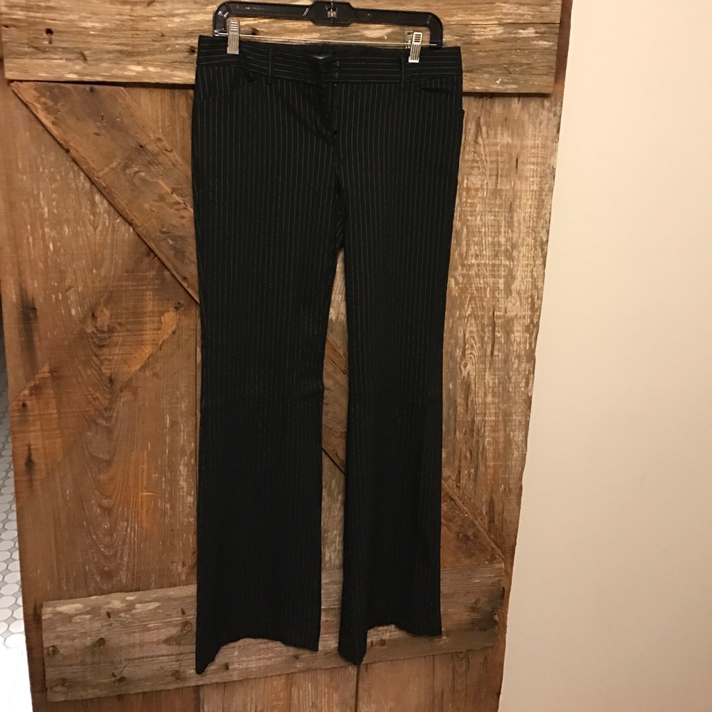 Black pinstripe pants from Express size 8L