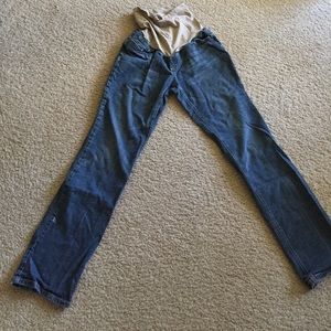 Straight leg maternity jeans