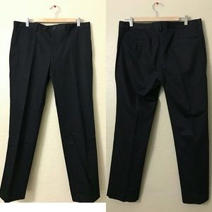 Claiborne Black Flat Front Stain Resist Pants