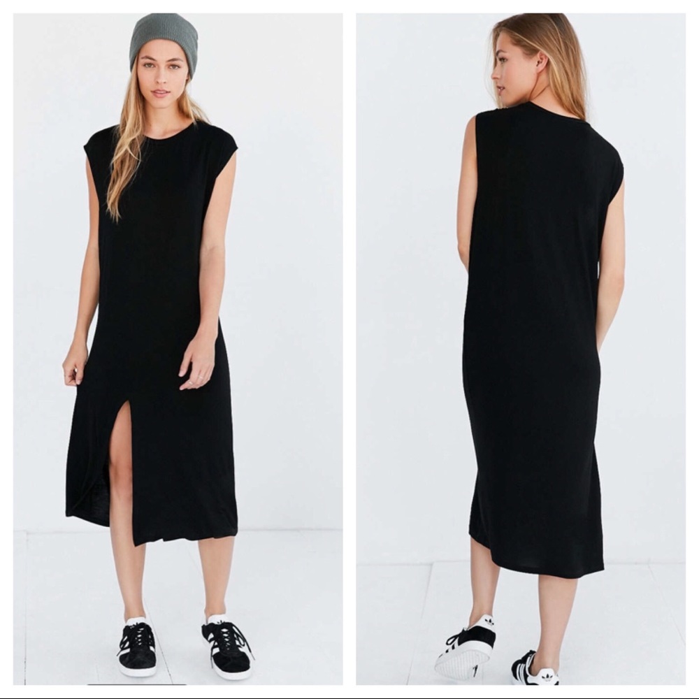 Urban Outfitter Muscle Tee Asymmetrical Slit Dress - Picture 2 of 3