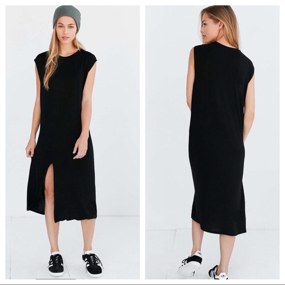 Urban Outfitter Muscle Tee Asymmetrical Slit Dress - Picture 2 of 3