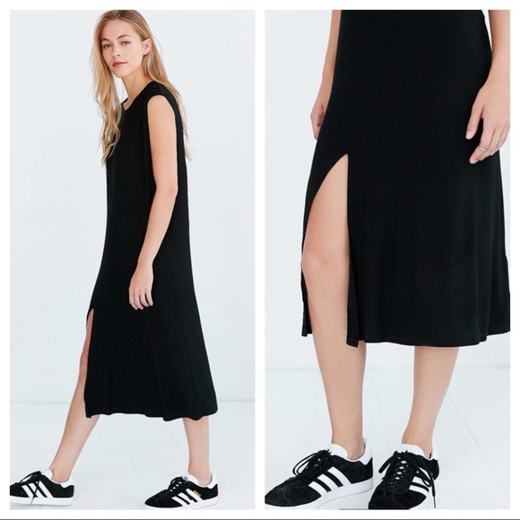 Urban Outfitter Muscle Tee Asymmetrical Slit Dress - Picture 3 of 3