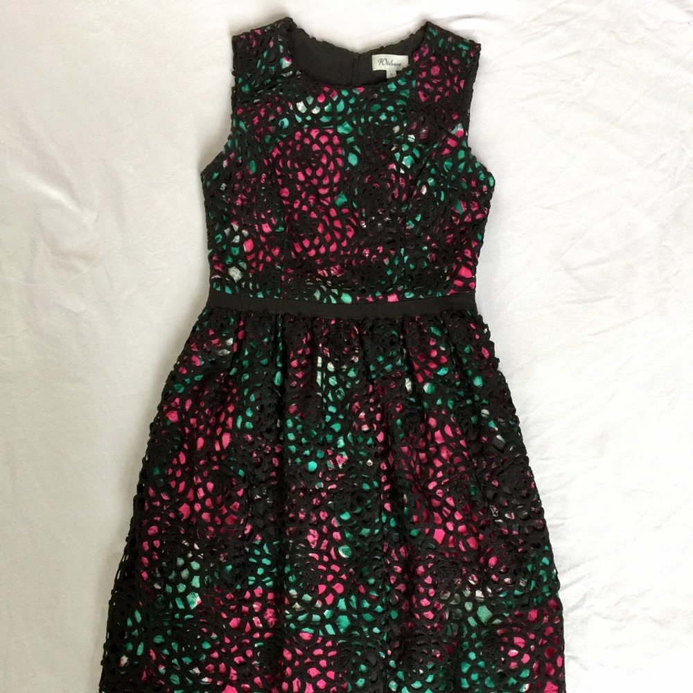 Anthropologie Wolven Slip and Lace Dress