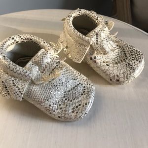 Like new Gold Moccasins