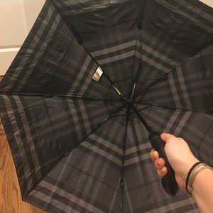 Black Burberry umbrella