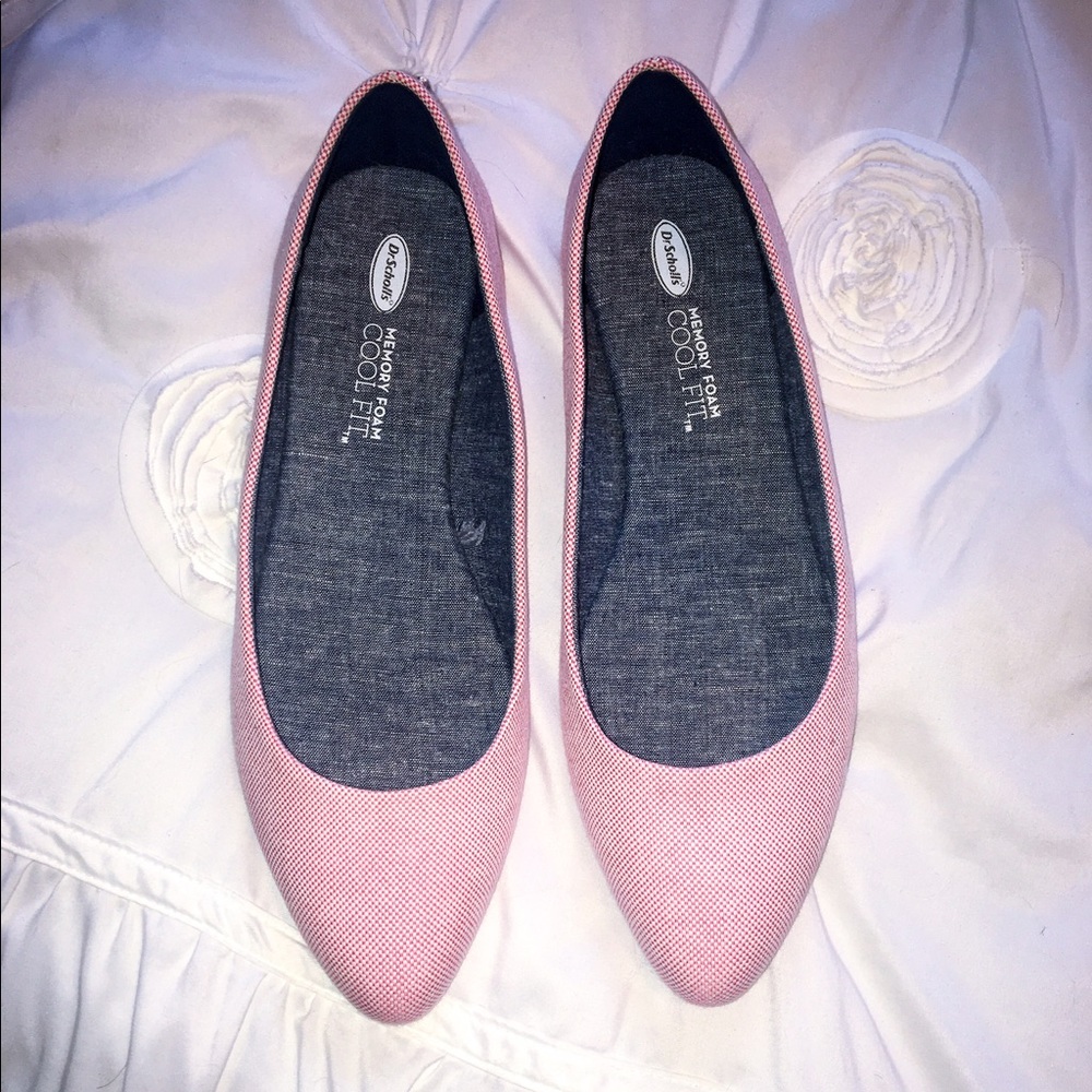 Dr. Scholl's Pale Pink Comfy Flats