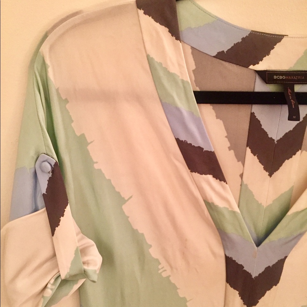 BCBG Stretch Jersey Shift Dress with Sash