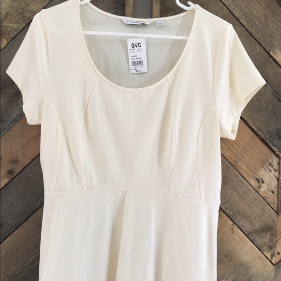 Isaac Mizrahi Tops - Isaac Mizrahi Live! Cream Peplum blouse