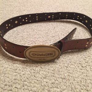 Coach belt