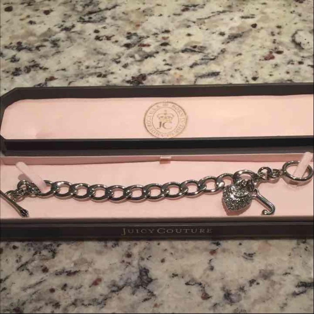 Vintage Crystal Juice Couture Charm Bracelet