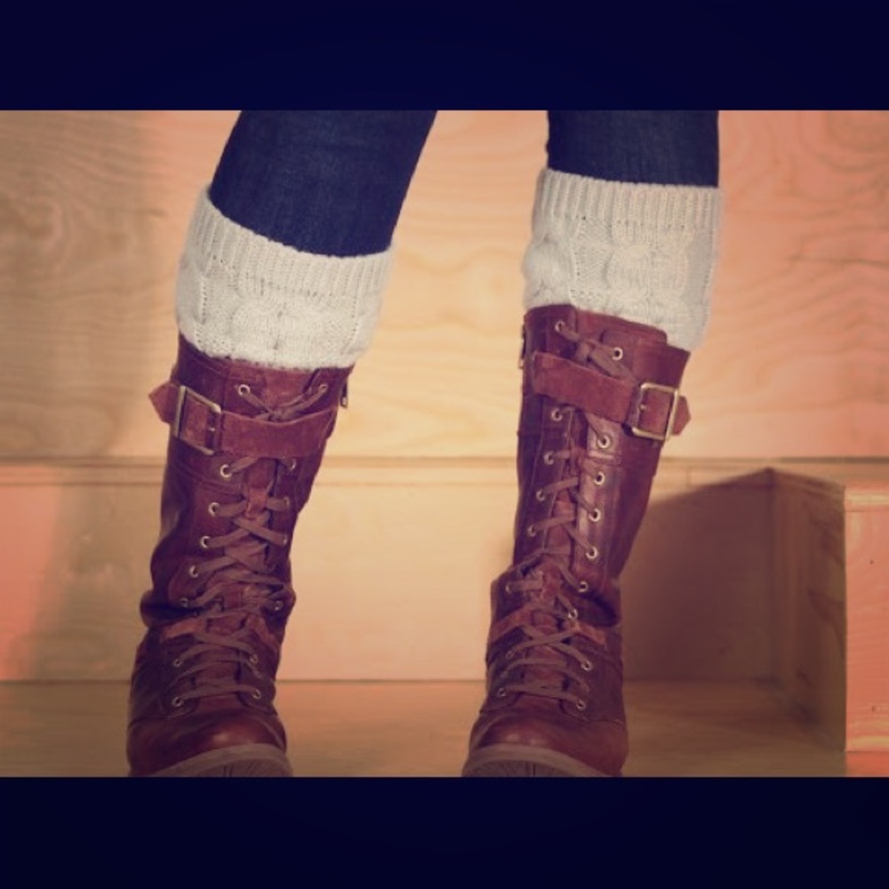NWT- Cable Knit Boot Cuffs