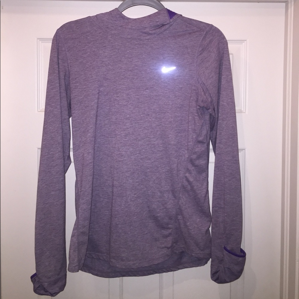 Purple Nike Long Sleeve Run Top size M
