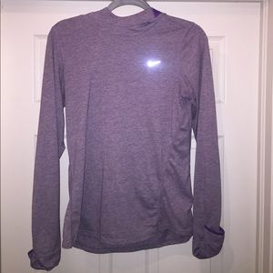 Purple Nike Long Sleeve Run Top size M