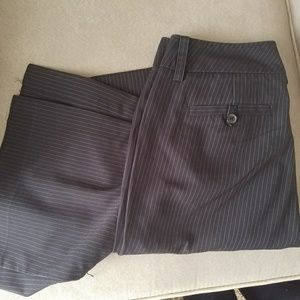 NY&Co pinstriped black dress pants