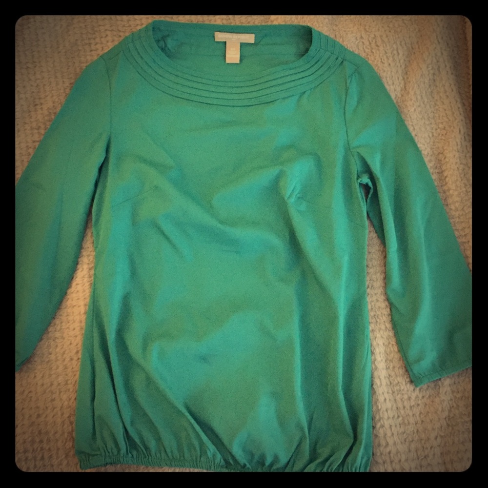 Teal Banana Republic blouse