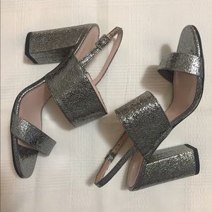 Kate Spade Irvine Metallic Leather Slingbacks